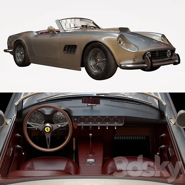 Ferrari 250 GT SWB California Spyder (V_ray) 3ds Max