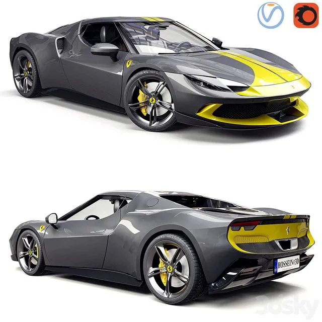 Ferrari 296 GTB 3dsMax Model