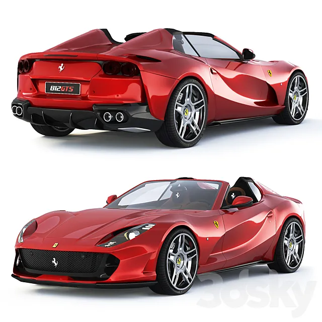 Ferrari 812 GTS 3ds Max