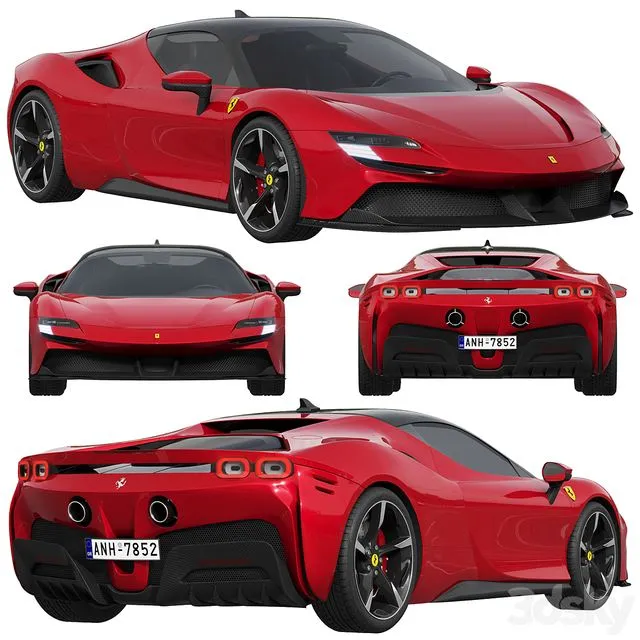 Ferrari SF90 Stradale 3dsMax Model