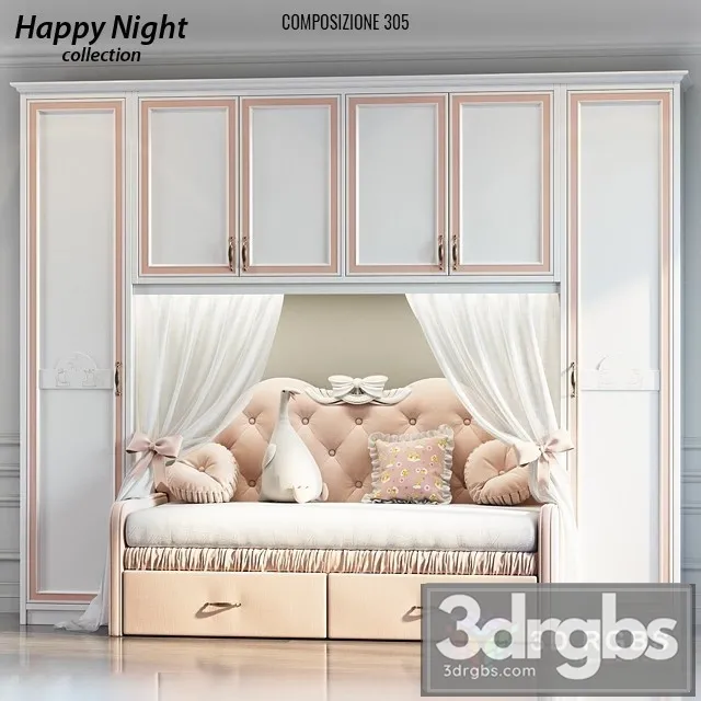 Ferretti Happy Night Bed 3dsmax Download