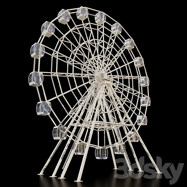 Ferris wheel 3DS Max Model