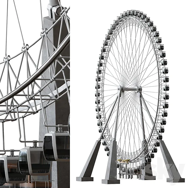 Ferris wheel 3dsMax Model