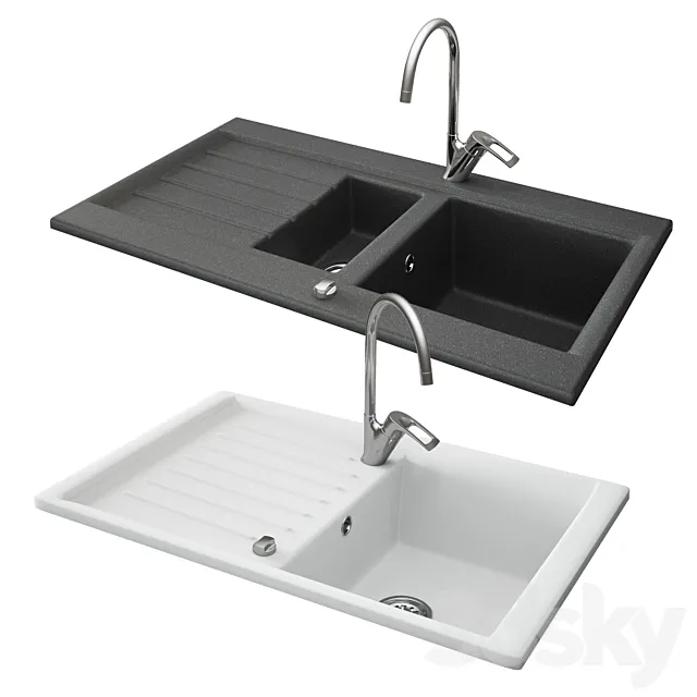 Ferro kitchen sinks 3dsMax Model