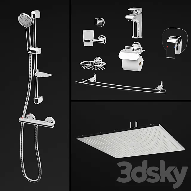 ferro_bathroom_set 3ds Max