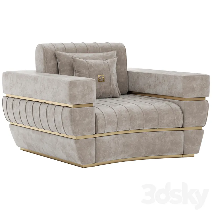 Fertini Casa Luxury Signature Armchair 3DS Max Model