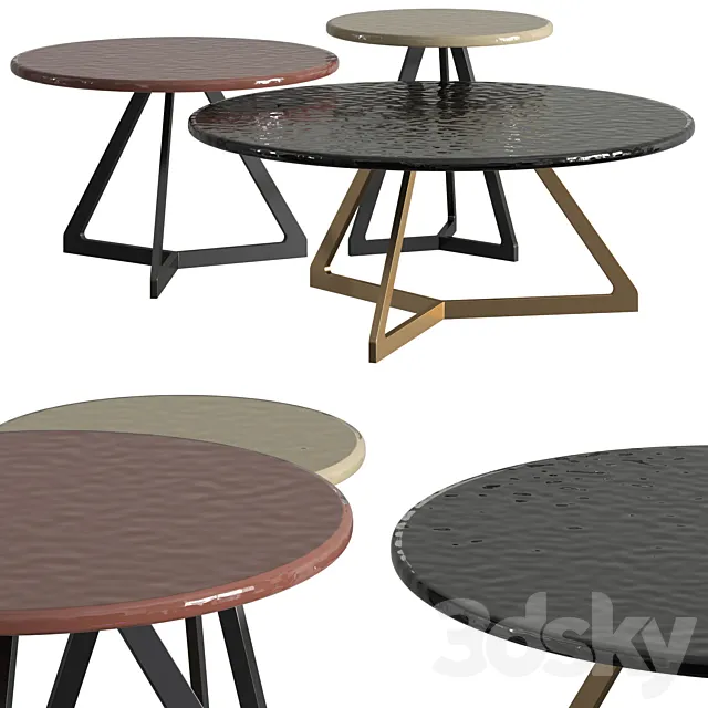 Fiam Italia Lakes Coffee Tables 3ds Max