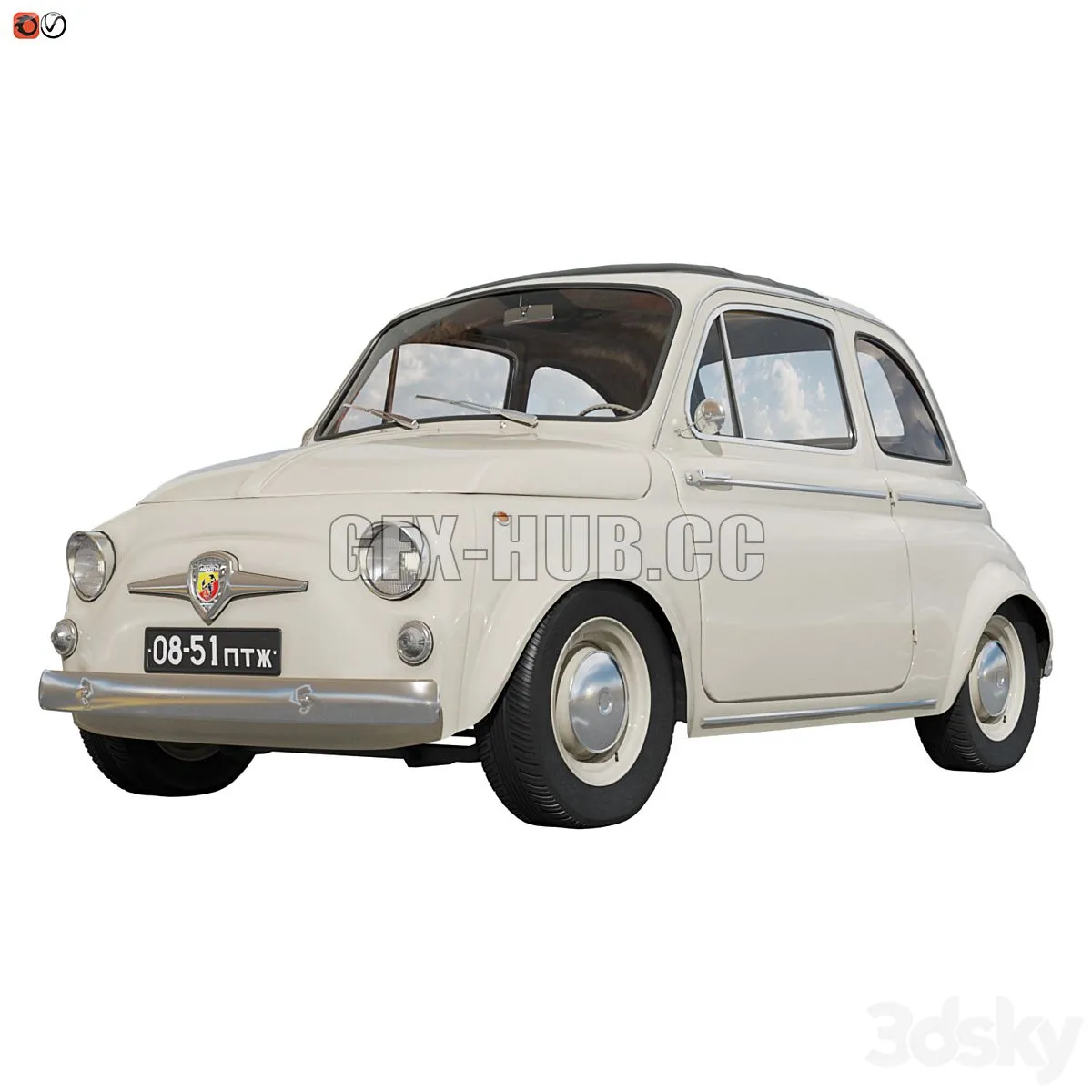 Fiat abarth 500 3dsMax Model