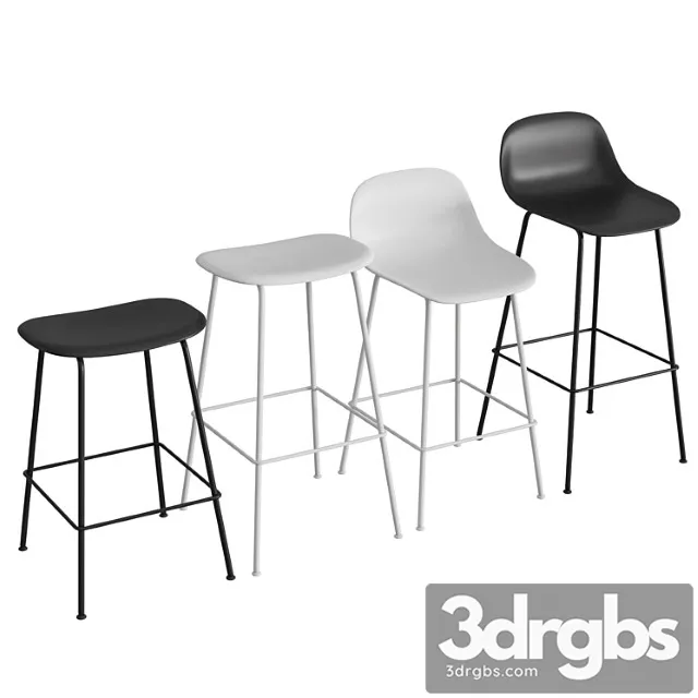 Fiber bar stool tube base 2 3dsmax Download