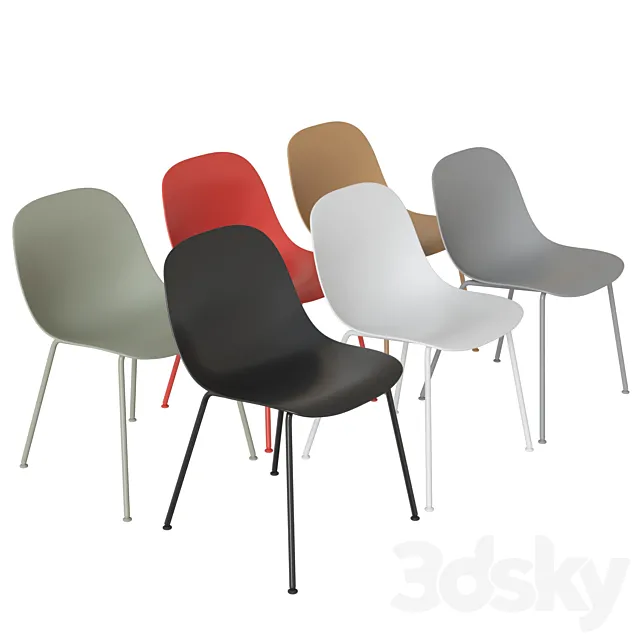 Fiber Side Chair 3ds Max