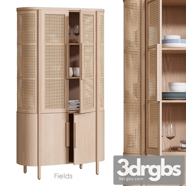 Fields storage cabinet by crate&barrel 3dsmax Download