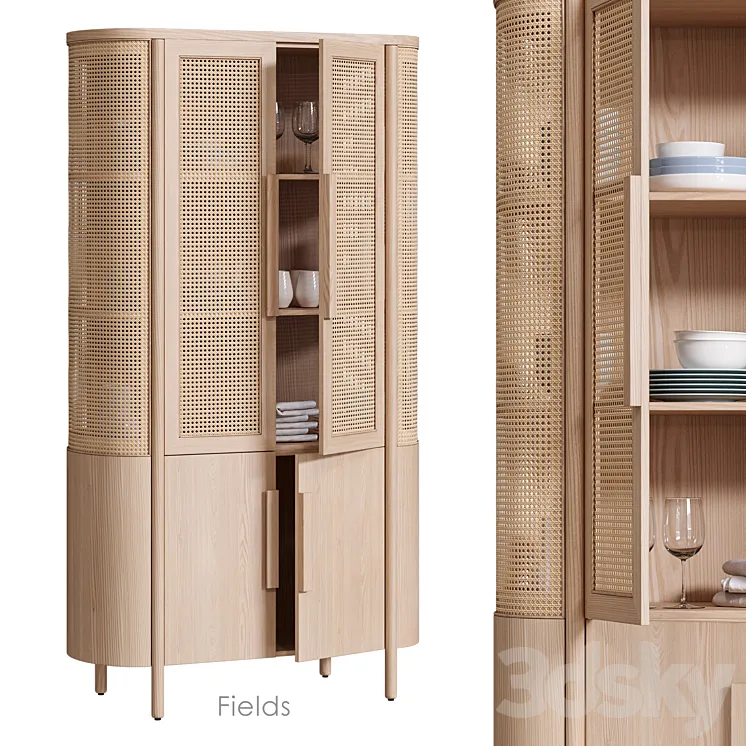 Fields Storage cabinet by Crate&Barrel 3DS Max