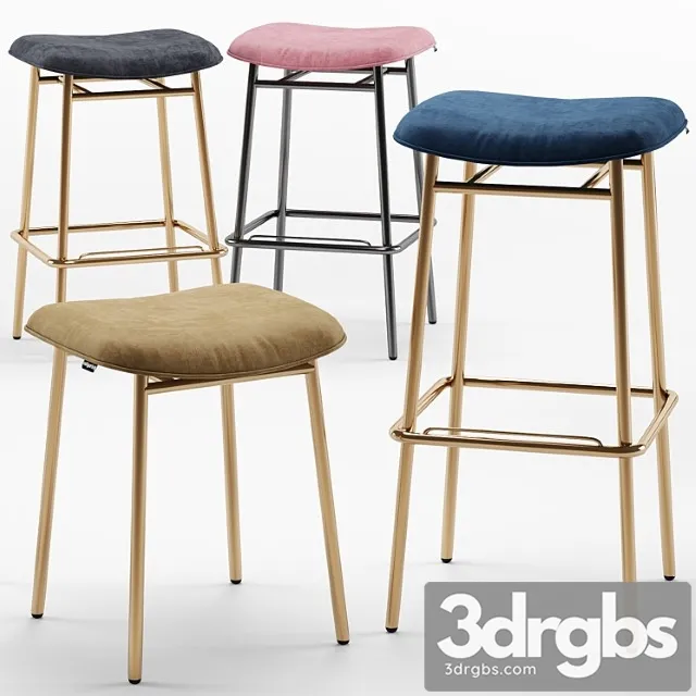 Fifties backless bar stool – calligaris 2 3dsmax Download