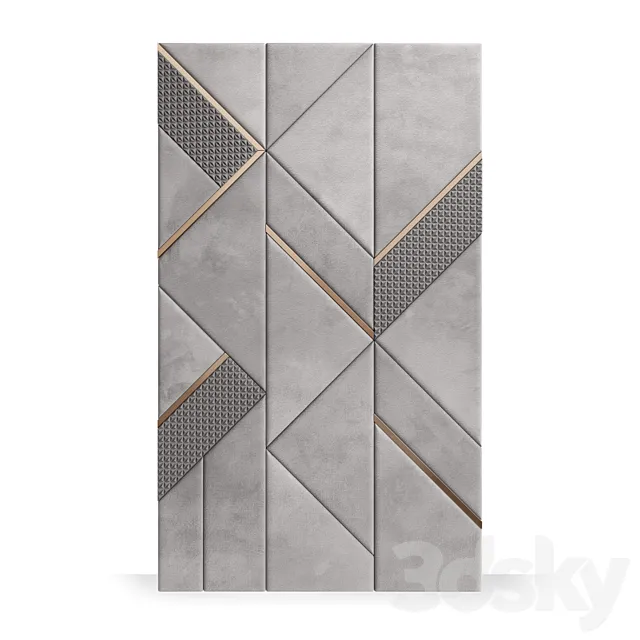 FIFTYFOURMS Siesta wall panels 3DS Max Model