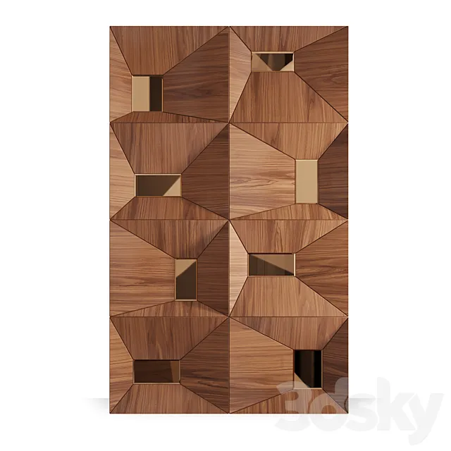 FIFTYFOURMS Talisman Wall Panels 3DS Max Model