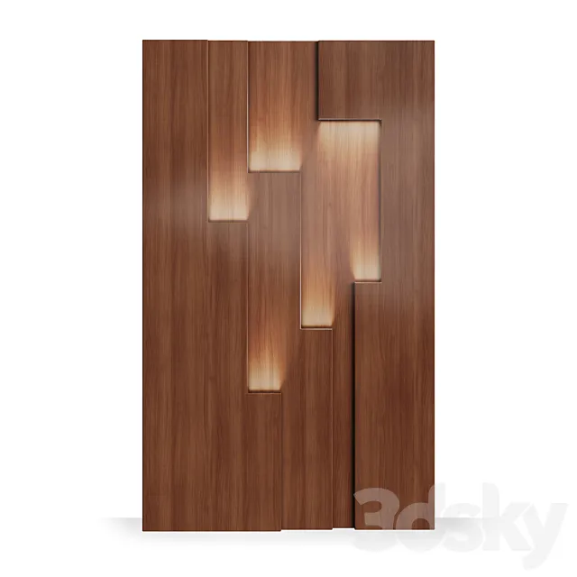 FIFTYFOURMS Tetris Wall Panels 3DS Max Model