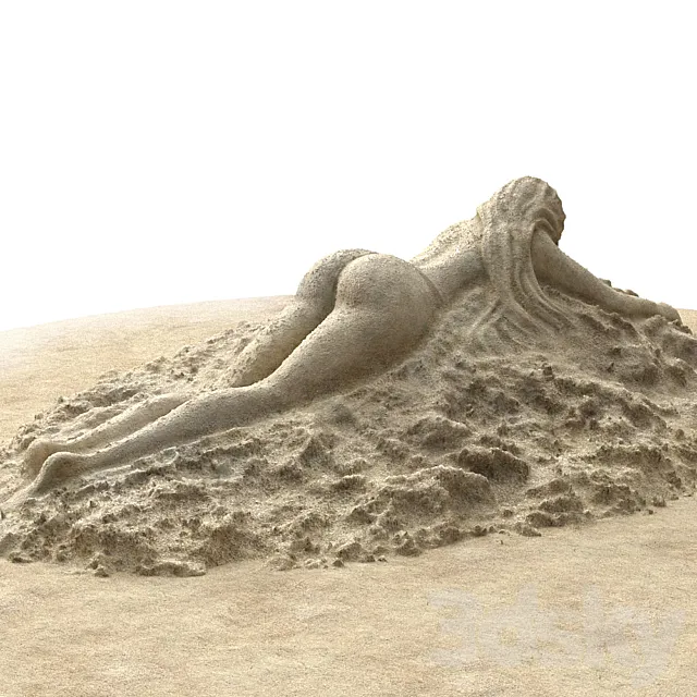 Figure of sand 3ds Max