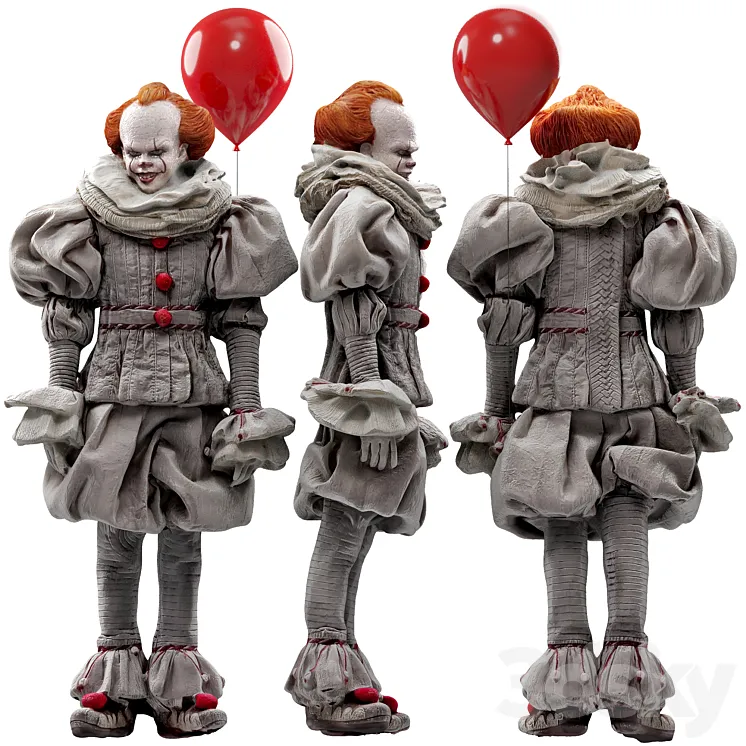 figures INART Pennywise IT 3DS Max