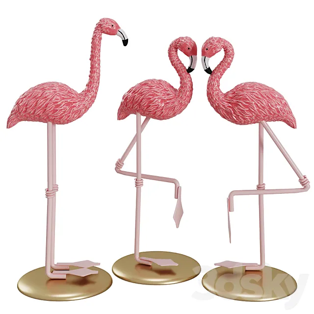 Figurine _flamingo 3DSMax File