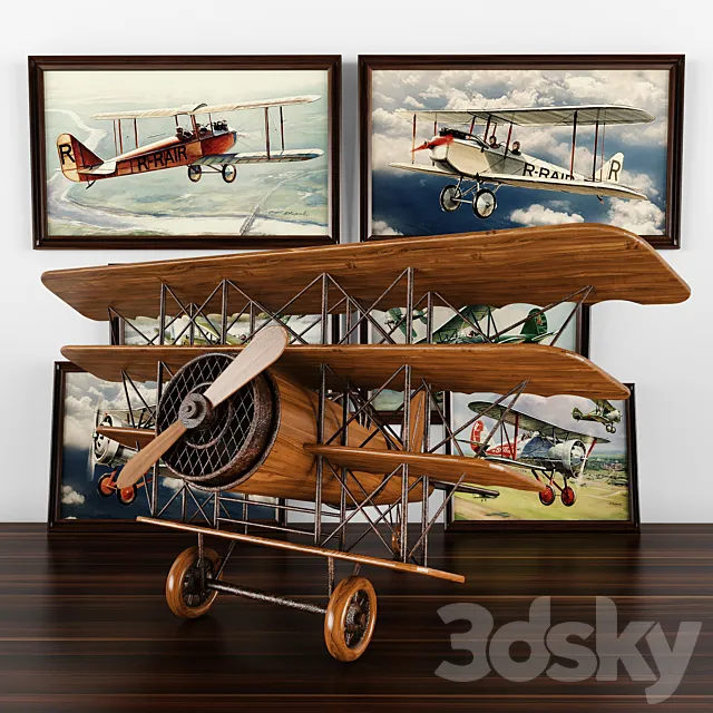 Figurine Airplane 3DS Max Model