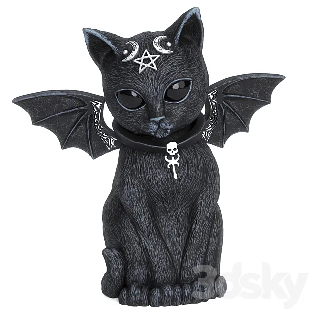 Figurine Black Cat 3DSMax File