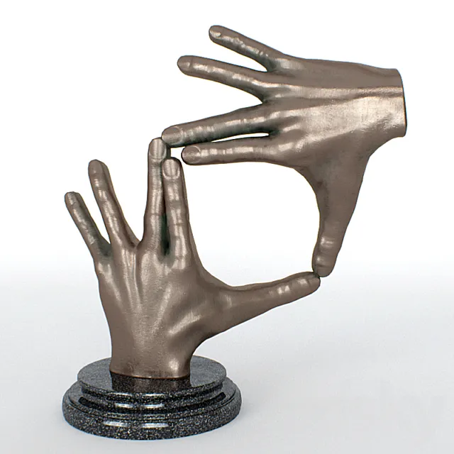 Figurine – bronze hands 3DSMax File