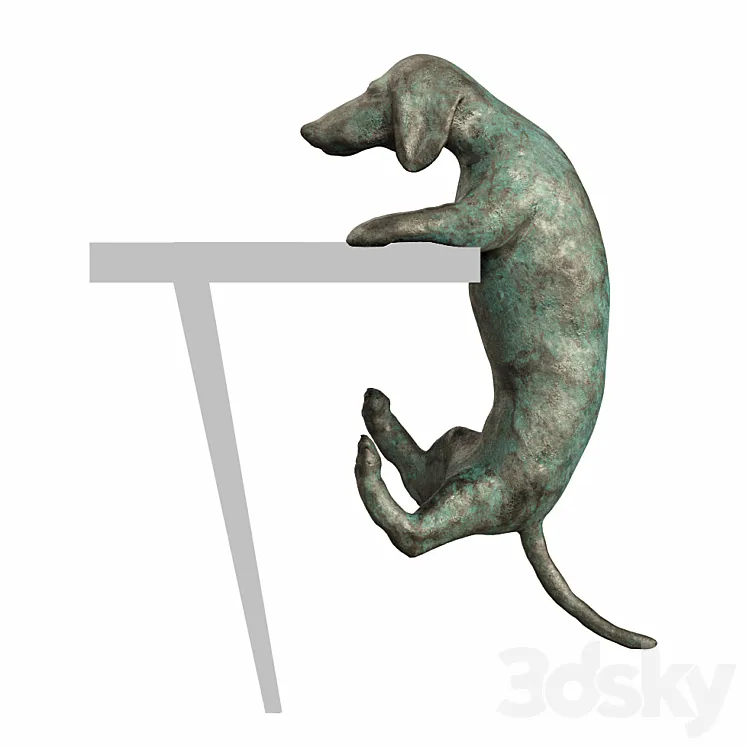 Figurine dachshund 3DS Max