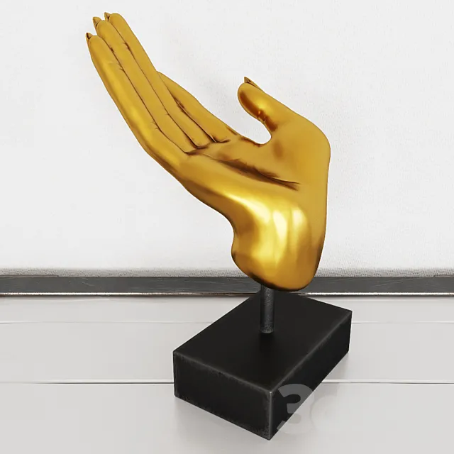 Figurine hand 3ds Max