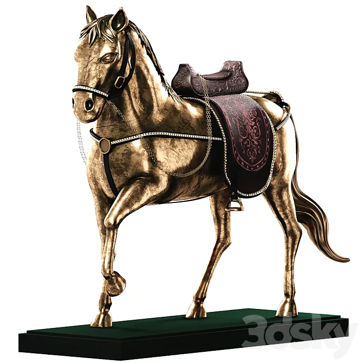 Figurine Horse 3DS Max Model