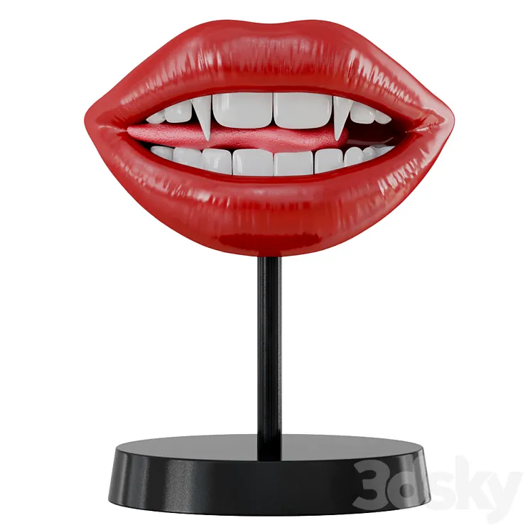 Figurine Lips Vampir Teeth 3DS Max