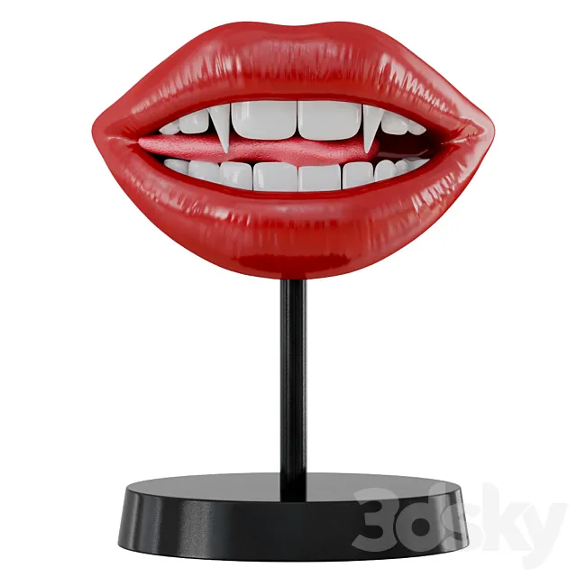 Figurine Lips Vampir Teeth 3DSMax File