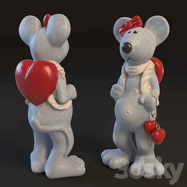 figurine mouse 3ds Max