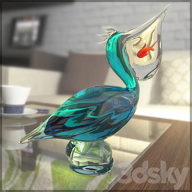 Figurine pelican 3DSMax File