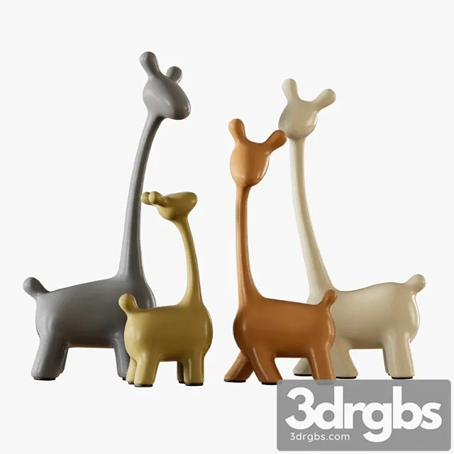 Figurines a family of deer 3dsmax Download