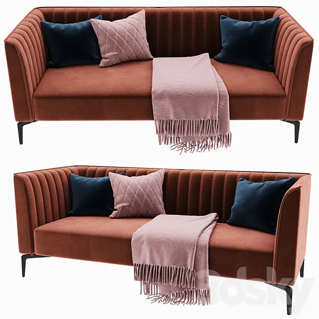 Filament triple sofa 3ds Max