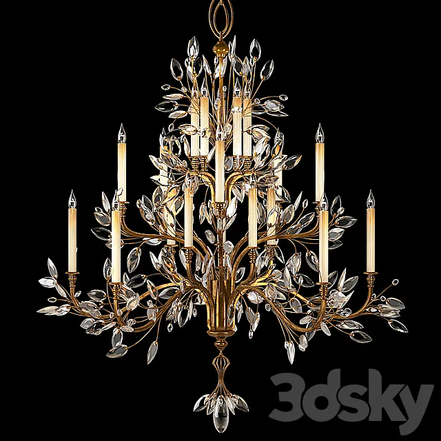 Fine Art Lamps Crystal Laurel 774540 3DSMax File