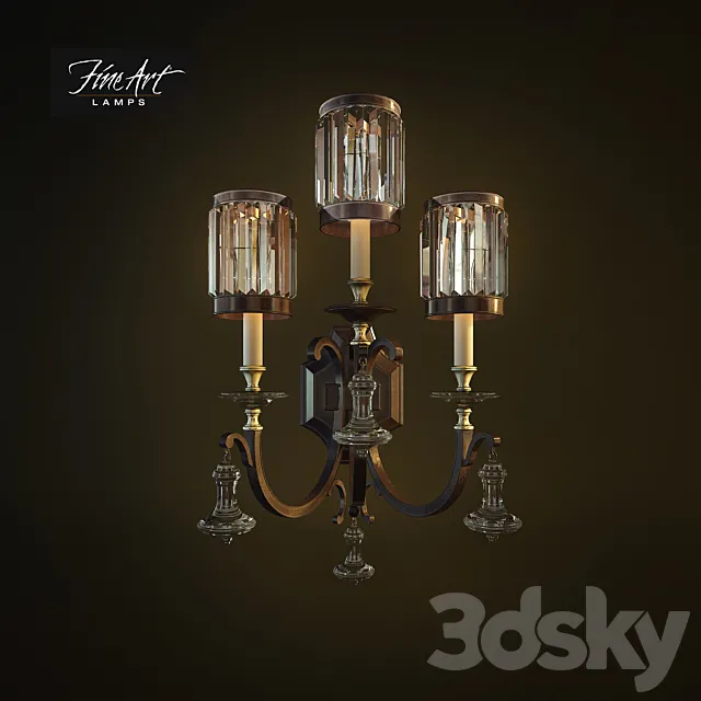 Fine Art wall lamp 3DS Max Model