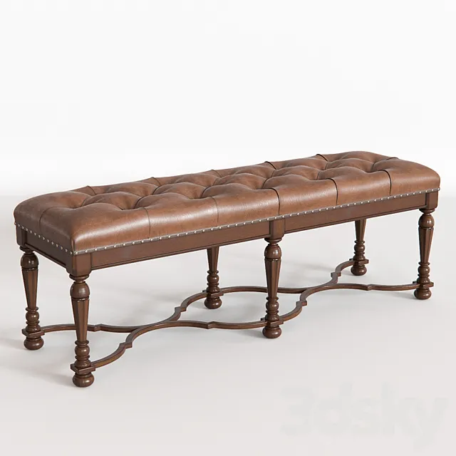 FINE FURNITURE DESIGN Tufted Bed Bench 3ds Max