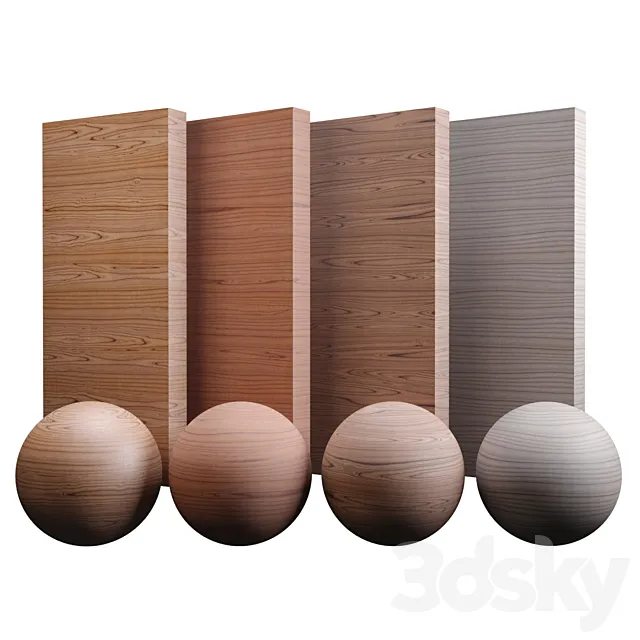 Fine Mahogany Wood Varnished 3DS Max Model