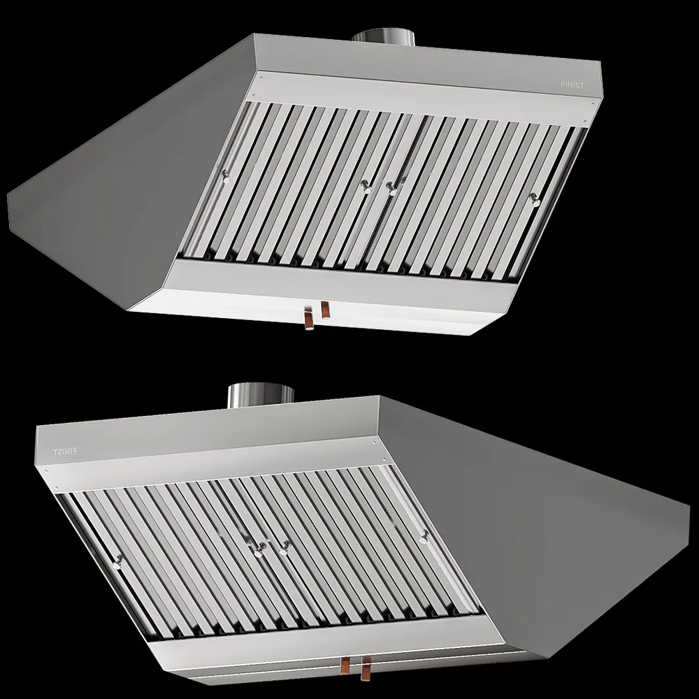 FINIST – Stainless steel exhaust hood ZVN-04 01 3ds Max