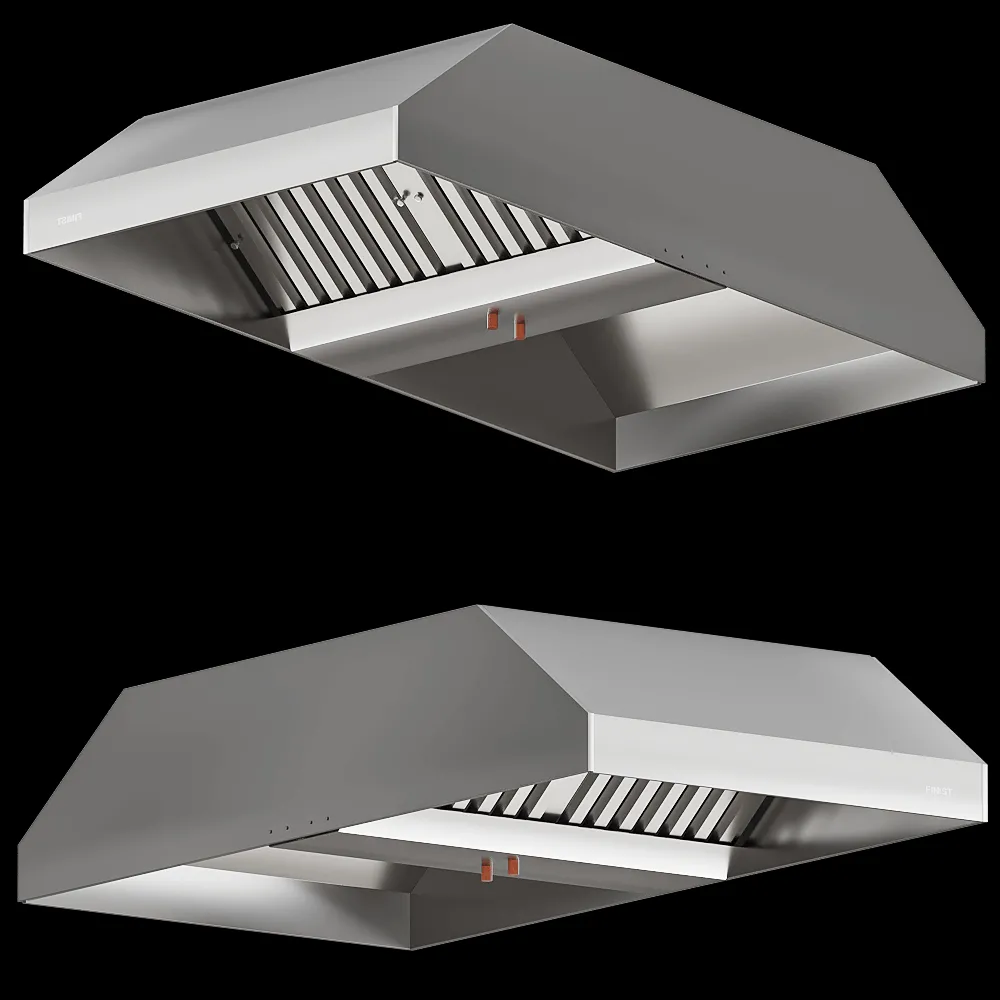 FINIST – Stainless steel exhaust hood ZVN 04 3ds Max