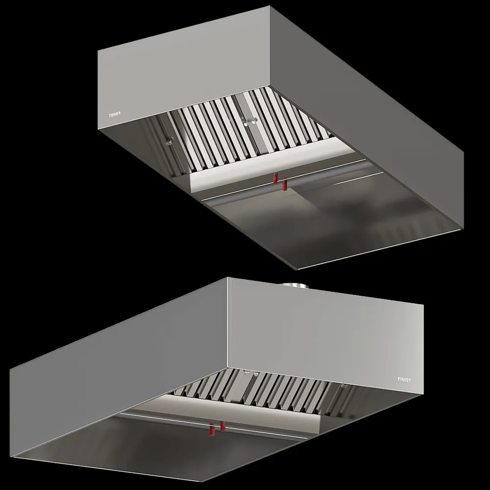 FINIST – Stainless steel exhaust hood ZVN-04 CUBE 3ds Max