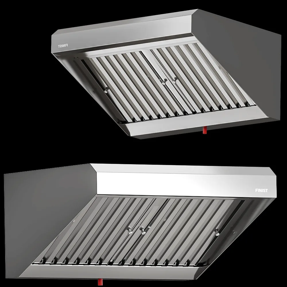 FINIST – Stainless steel exhaust hood ZVN 05 3ds Max