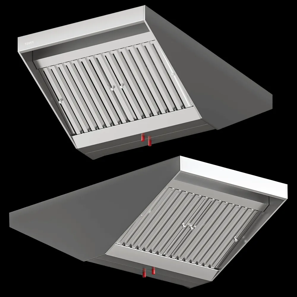 FINIST – Stainless steel exhaust hood ZVN04 02 3ds Max