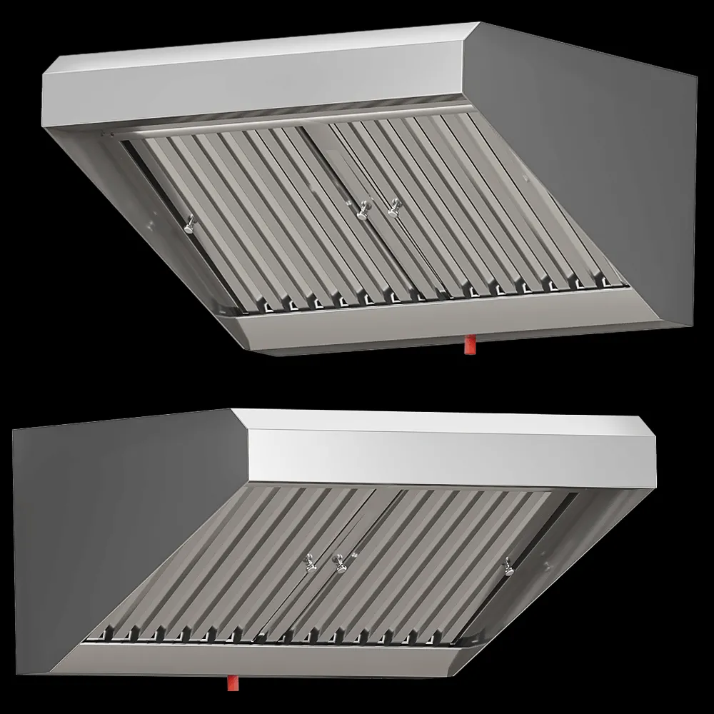 FINIST – Stainless steel exhaust hood ZVN04 05 3ds Max