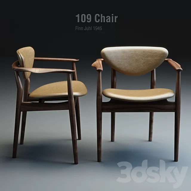 Finn Juhl 109 Chair 3DSMax File