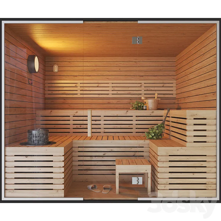 Finnish Sauna 2 3DS Max