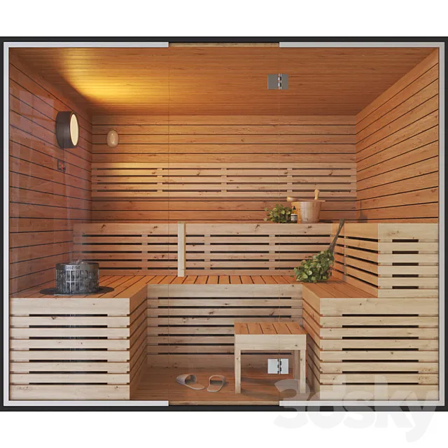 Finnish Sauna 2 3DSMax File