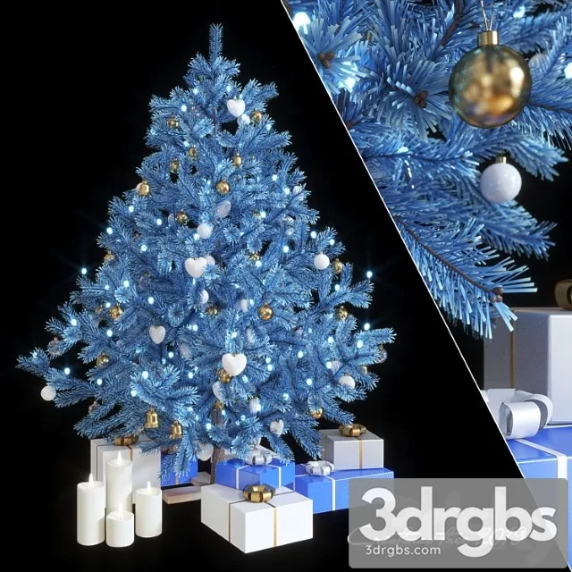 Fir-tree artificial new year& 3dsmax Download