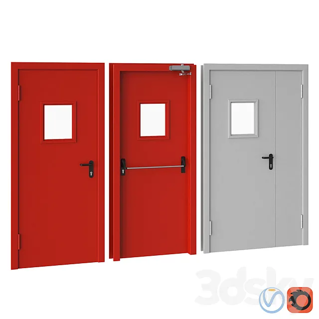 Fire door 3DS Max Model